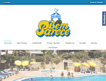 Tablet Screenshot of bem-parece.com